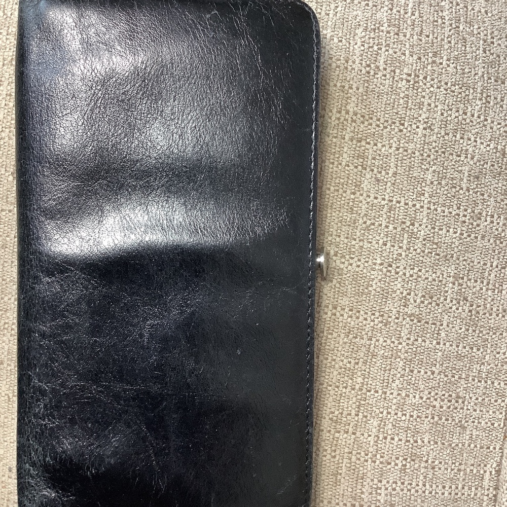 HOBO leather black wallet…lots of credit card spaces.